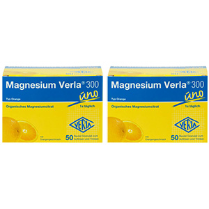 MAGNESIUM VERLA 300 Orange Granulat Doppelpackung (2x 50St)