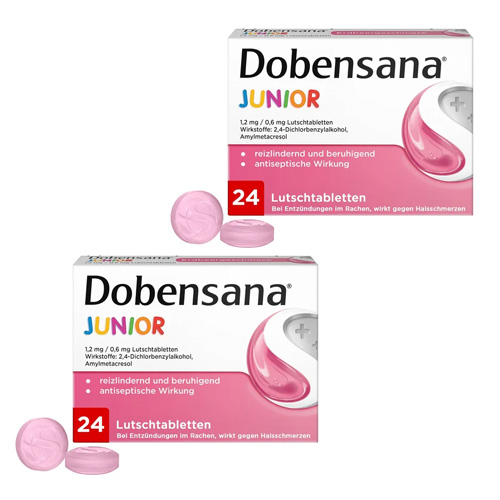 DOBENSANA Junior 1,2mg/0,6mg Lutschtabletten Set (2x 24St)