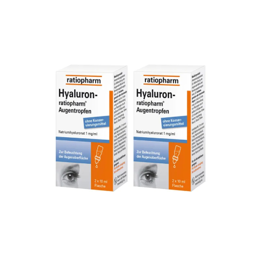 HYALURON-RATIOPHARM Gel Augentropfen Set (2x 20ml)