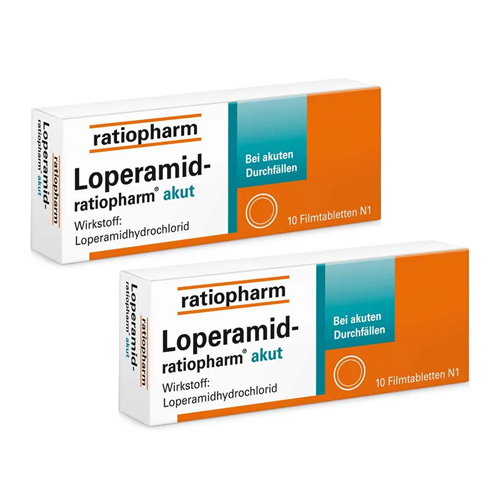 LOPERAMID-ratiopharm akut 2 mg Filmtabletten Set (2x 10St)