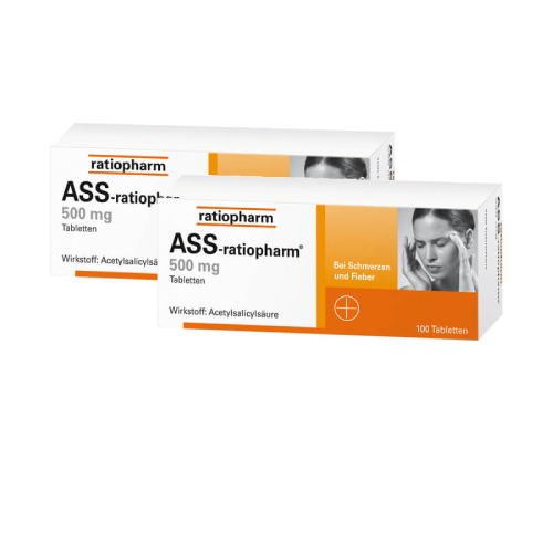 ASS-ratiopharm 500 mg Tabletten Doppelpackung (2x100St)