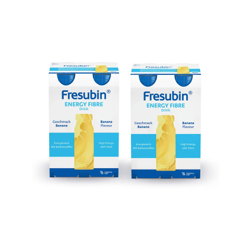 FRESUBIN ENERGY Fibre DRINK Banane Trinkflasche Set (2x4St)