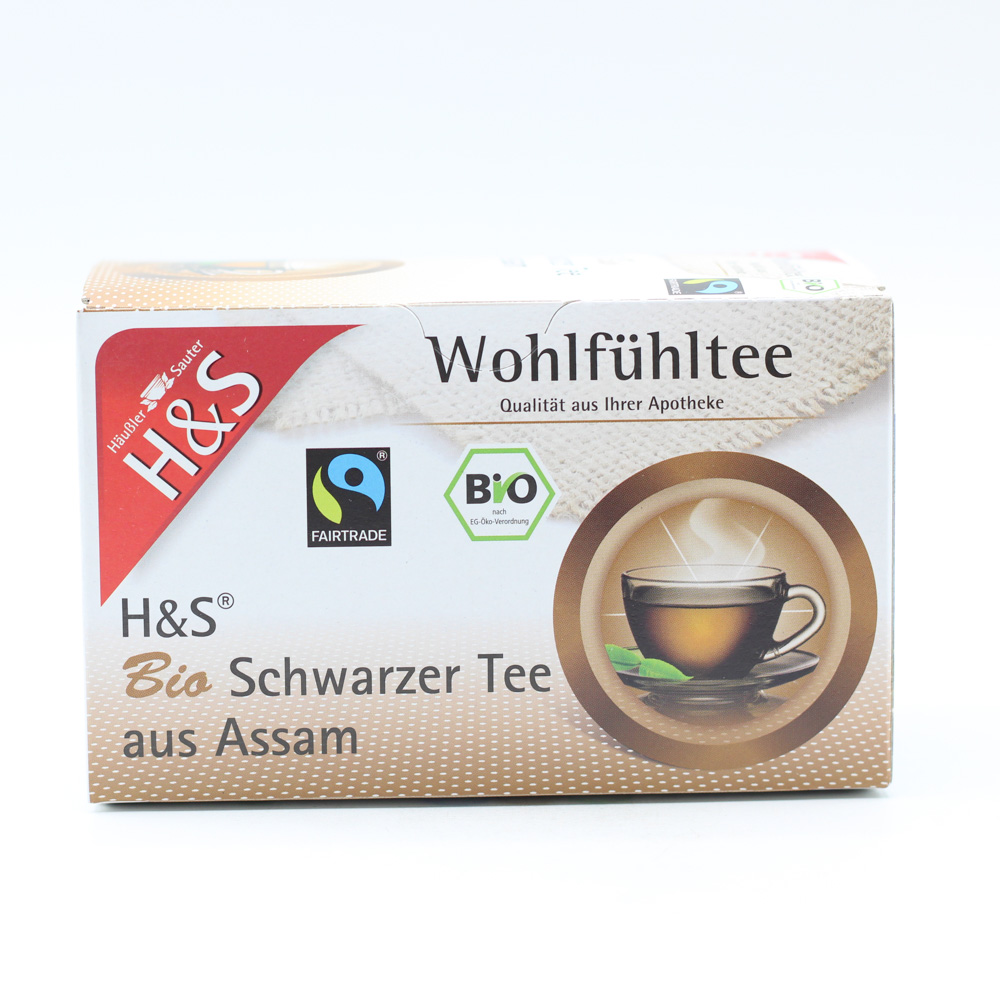 H&S Bio Schwarzer Tee aus Assam Filterbeutel