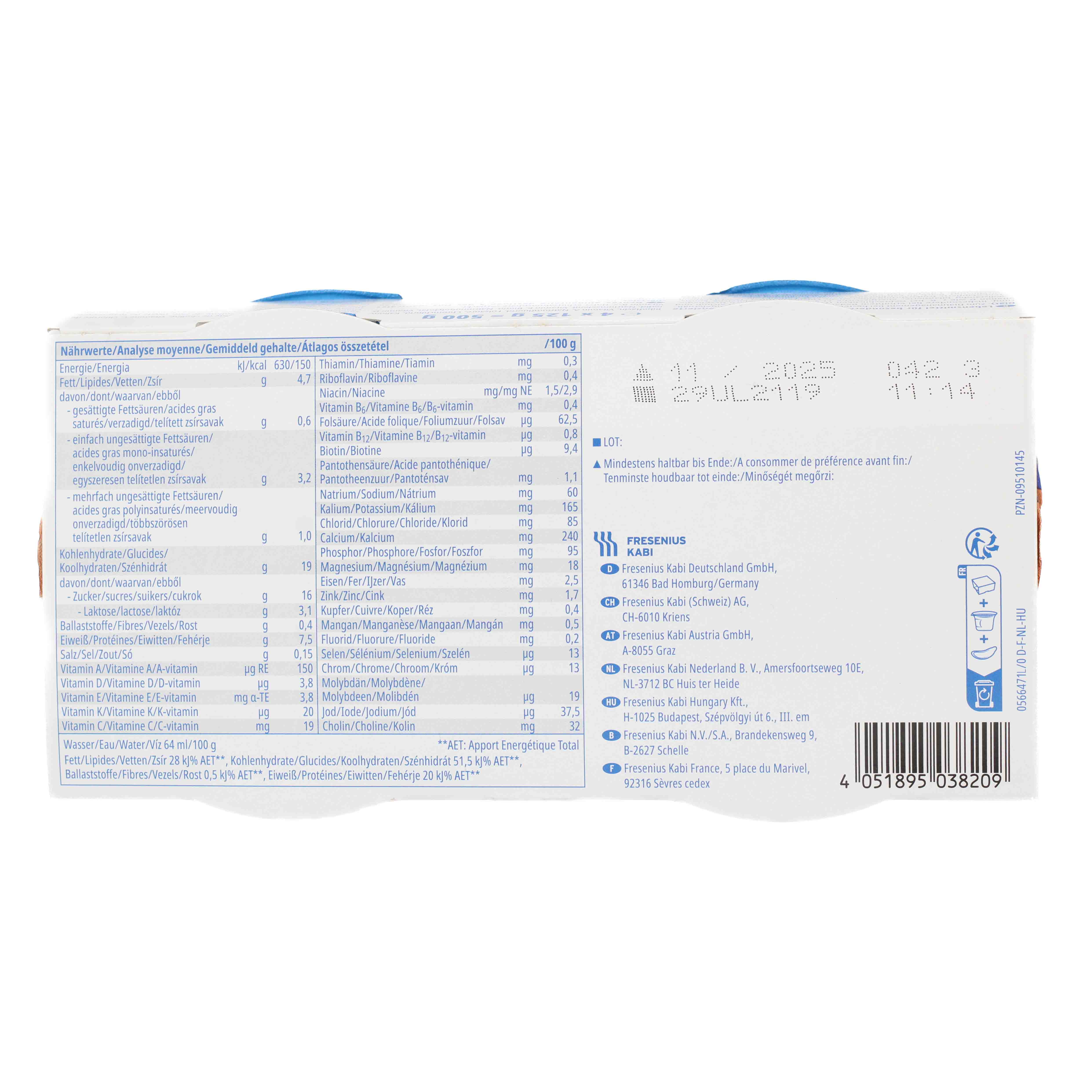 FRESUBIN YOcreme Aprikose Pfirsich