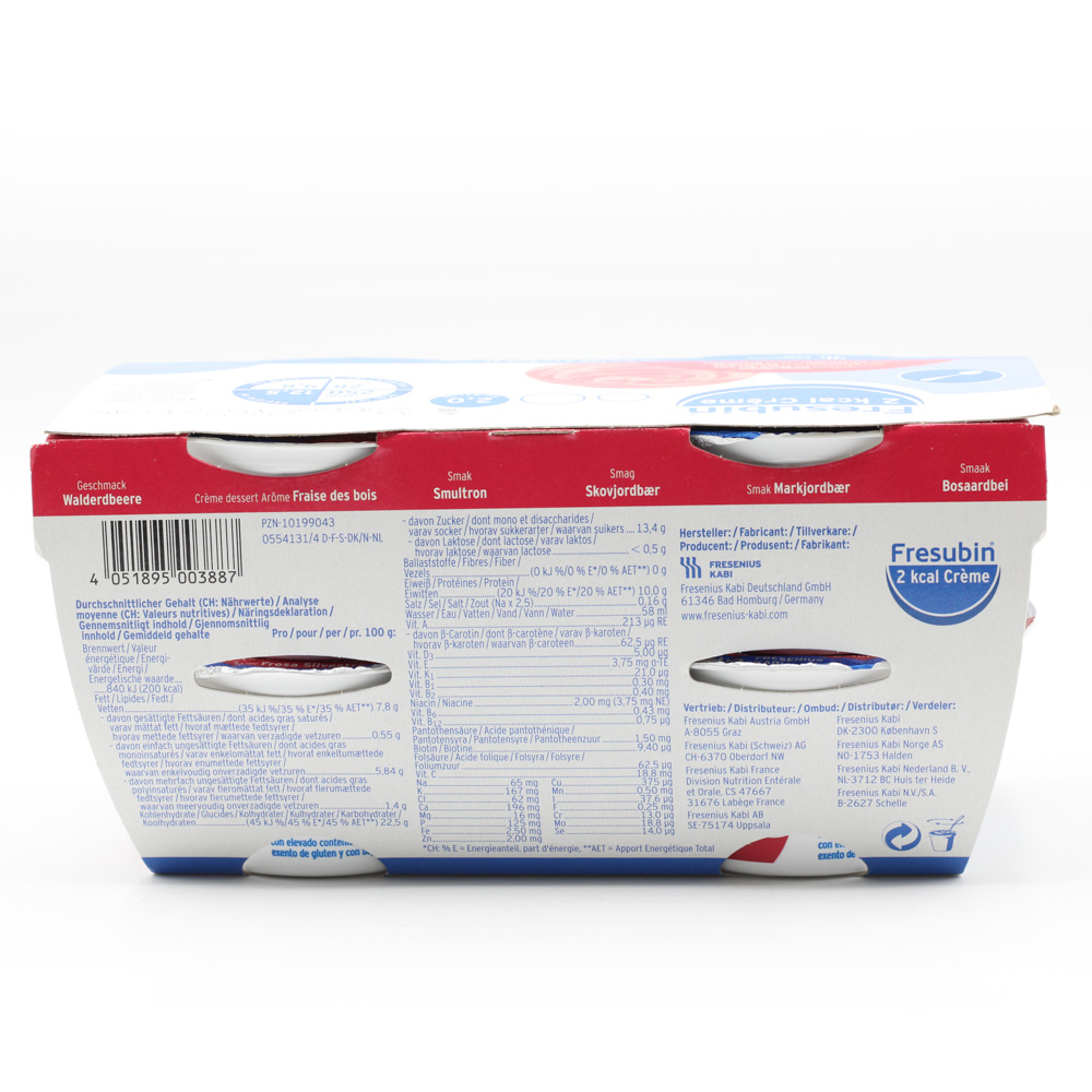 FRESUBIN 2 kcal Creme Walderdbeere im Becher Set (2x4St)