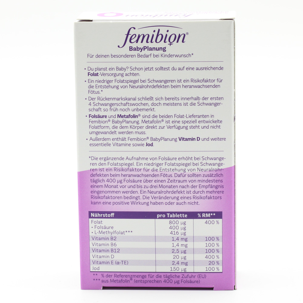 FEMIBION 0 Babyplanung Tabletten