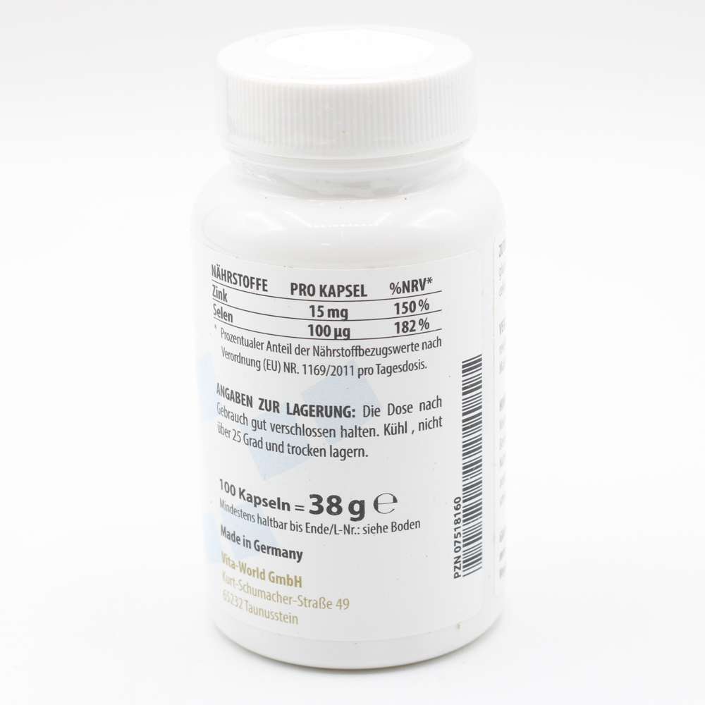 ZINK SELEN Kapseln 15 mg/100 μg