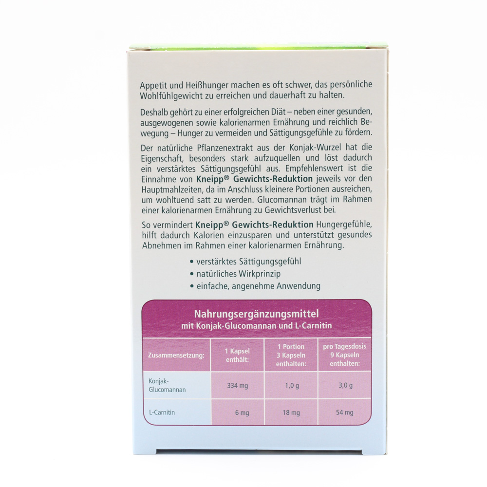 KNEIPP Gewichtsreduktion Kapseln Doppelpackung (2x40St)