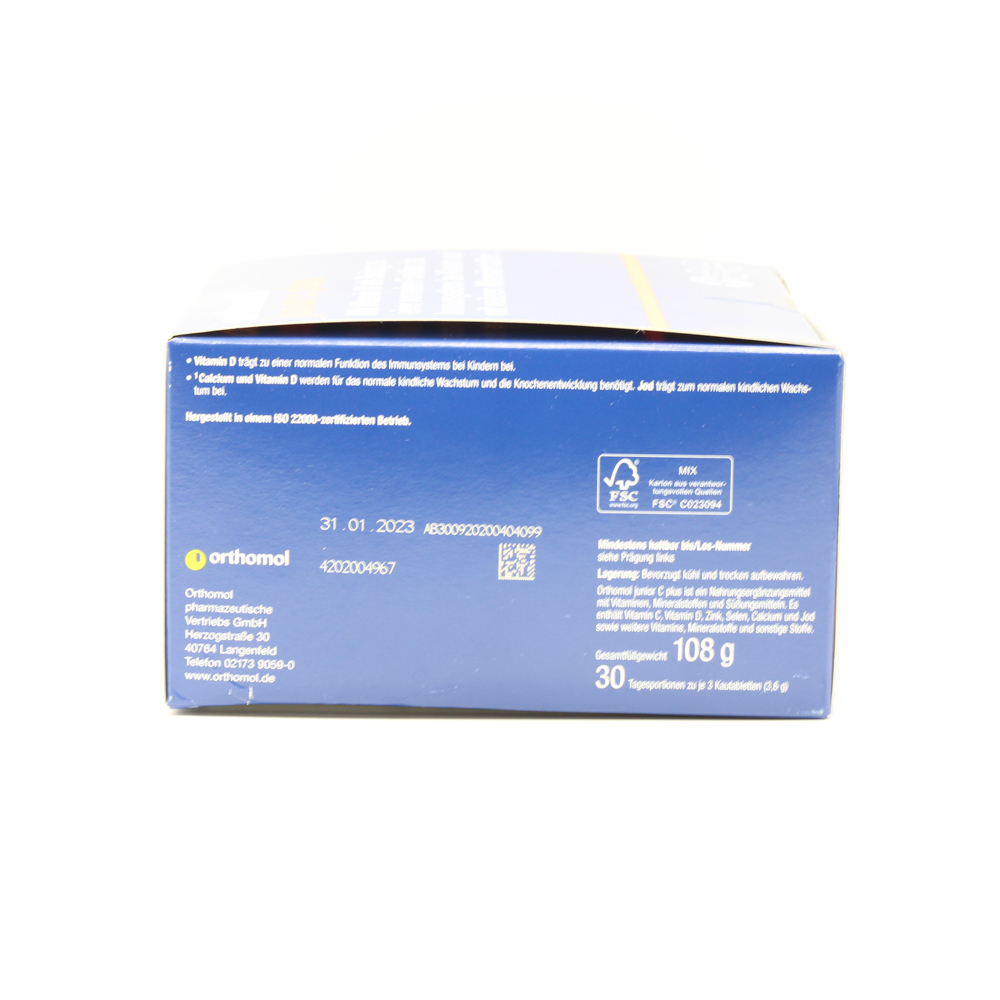 ORTHOMOL Junior C plus Kautabl.Mandarine/Orange