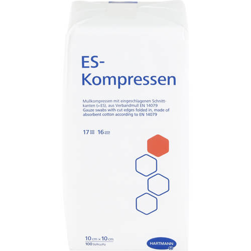 ES-KOMPRESSEN unsteril 10x10 cm 16fach