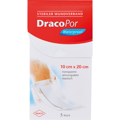 DRACOPOR waterproof Wundverband 10x20 cm steril