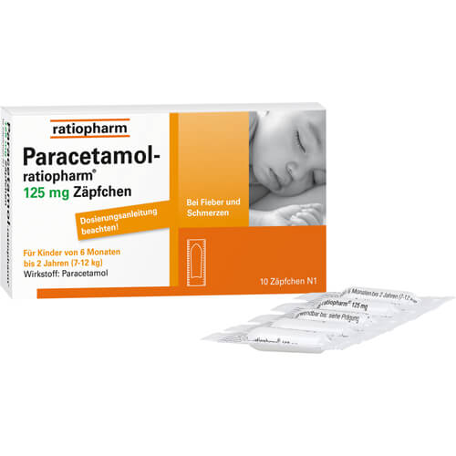 PARACETAMOL-ratiopharm 125 mg Zäpfchen