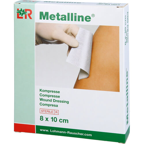 METALLINE Kompressen 8x10 cm steril