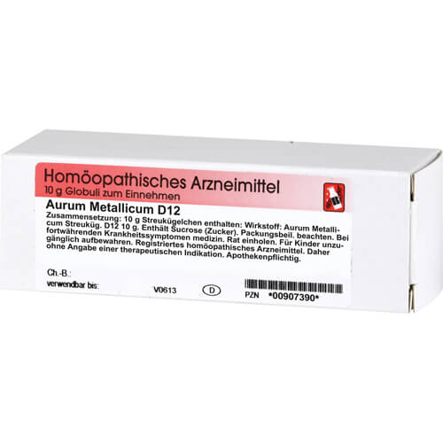 AURUM METALLICUM D 12 Globuli