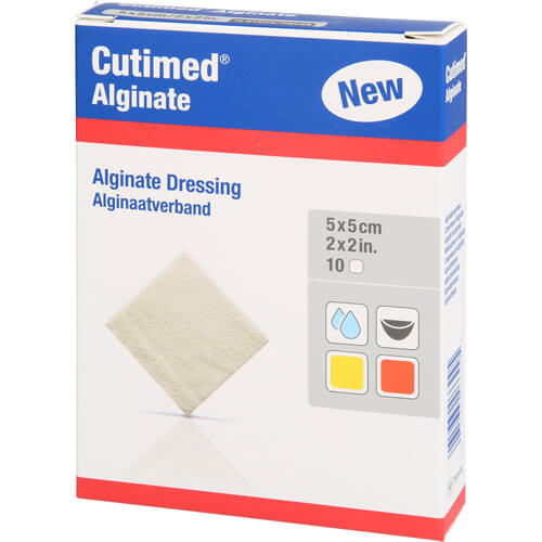 CUTIMED Alginate Alginatkompressen 5x5 cm