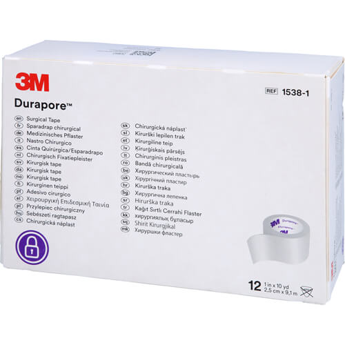 DURAPORE Silkpflaster 2,5 cmx9,1 m Rolle