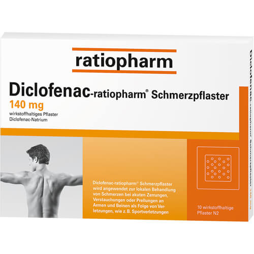 DICLOFENAC-ratiopharm Schmerzpflaster