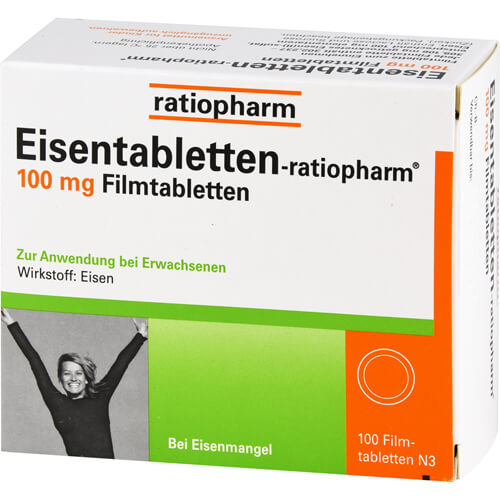 EISENTABLETTEN-ratiopharm 100 mg Filmtabletten