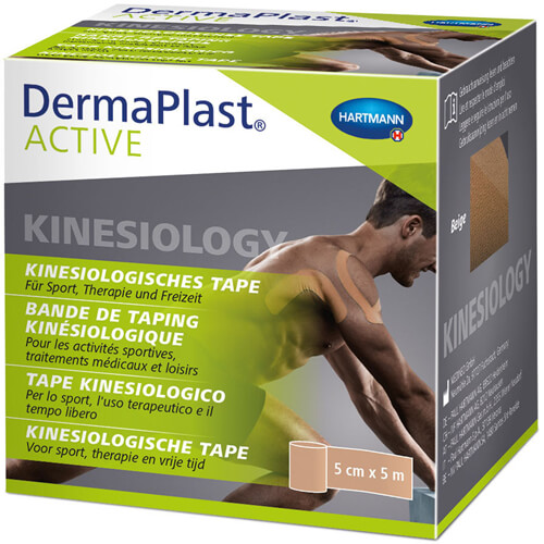 DERMAPLAST Active Kinesiology Tape 5 cmx5 m beige