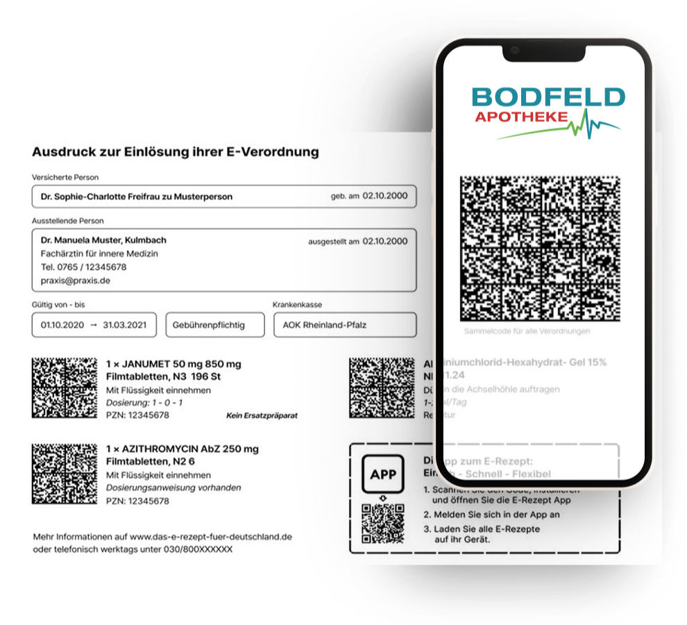 E-Rezept per Scan über ein Papier-Rezept einlösen