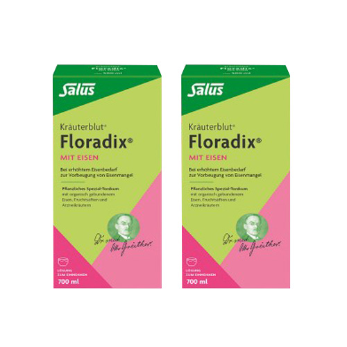 FLORADIX mit Eisen Lösung zum Einnehmen Doppelpackung (2x 700ml)