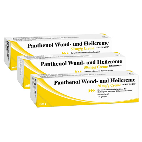 PANTHENOL Wund- und Heilcreme Jenapharm (3x 100g)