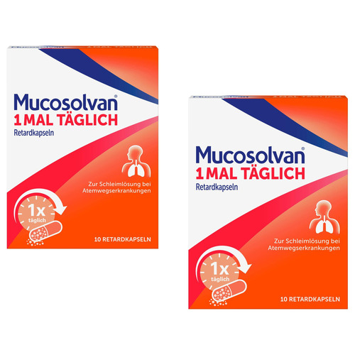 MUCOSOLVAN 1mal täglich Retardkapseln Set (2x 10St)