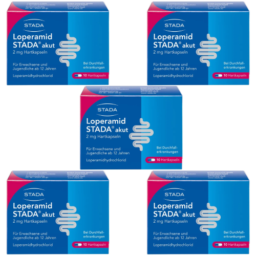 LOPERAMID STADA akut 2 mg Hartkapseln (5x 10St)