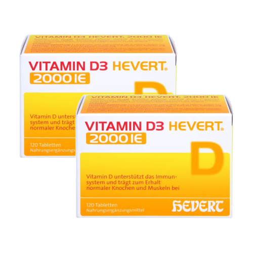 VITAMIN D3 HEVERT 2000 I.E. Tabletten Set (2x120St)
