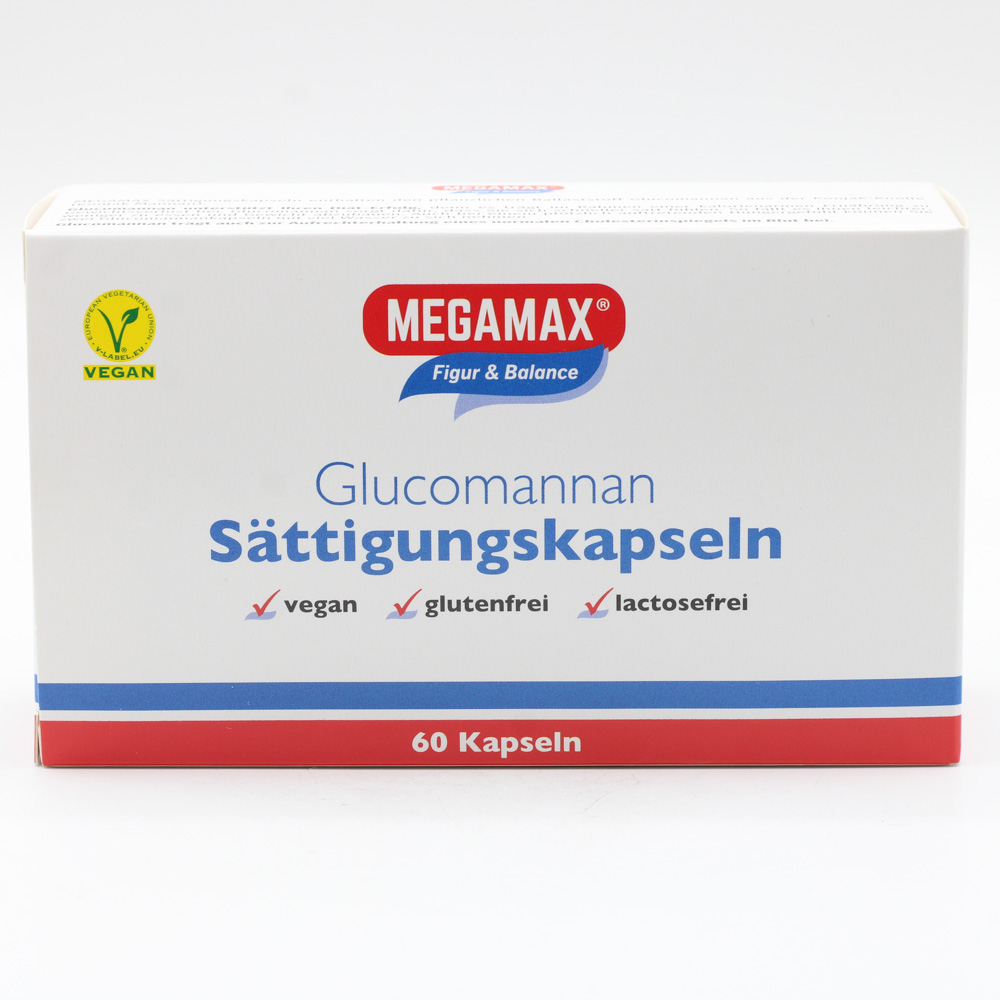 MEGAMAX Sättigungskapseln Glucomannan
