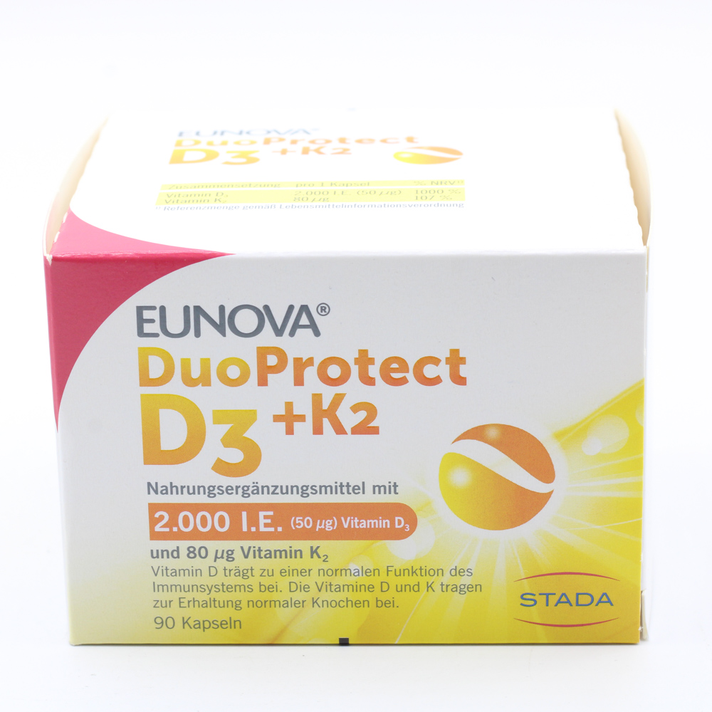 EUNOVA DuoProtect D3+K2 2000 I.E./80 μg Kapseln