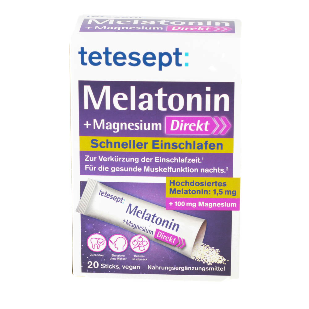 TETESEPT Melatonin+Magnesium Direkt Sticks