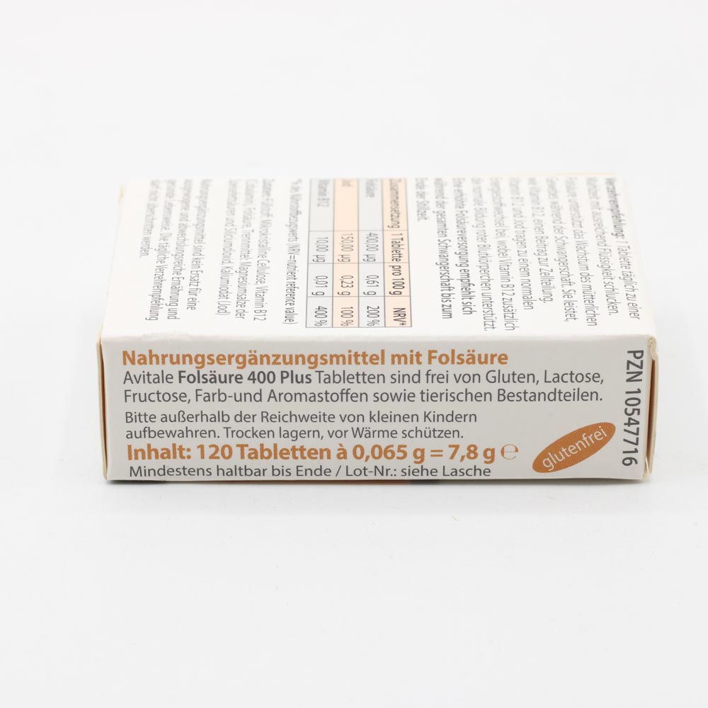 FOLSÄURE 400 Plus B12+Jod Tabletten