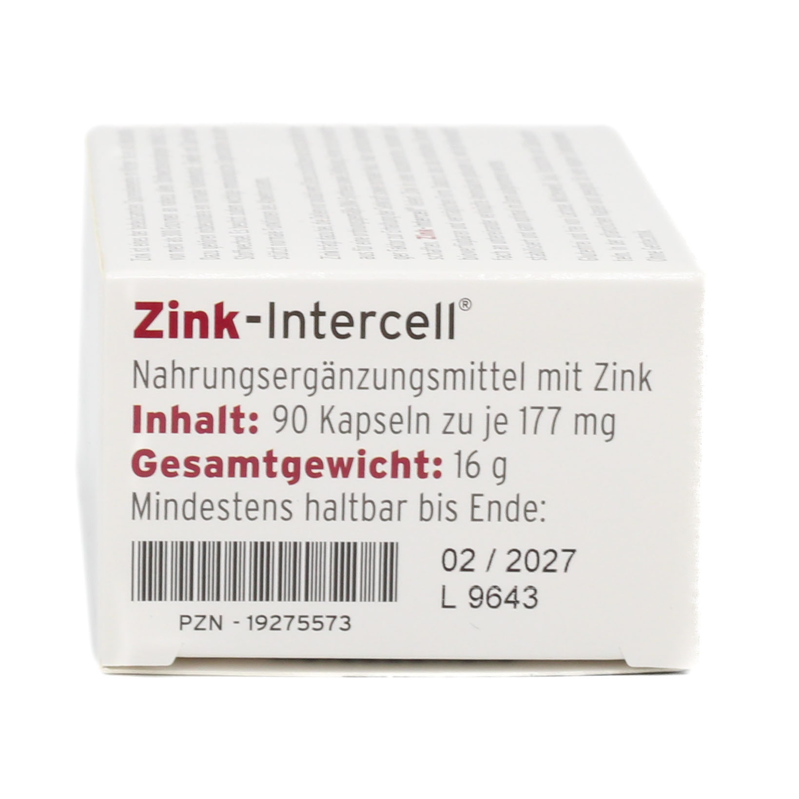 ZINK-INTERCELL Kapseln