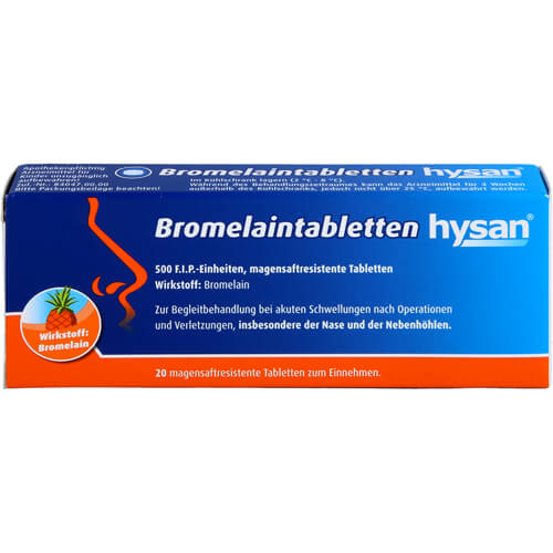BROMELAIN TABLETTEN hysan magensaftres.Tabletten