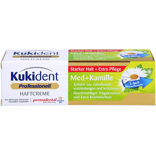 KUKIDENT Haftcreme Med+Kamille