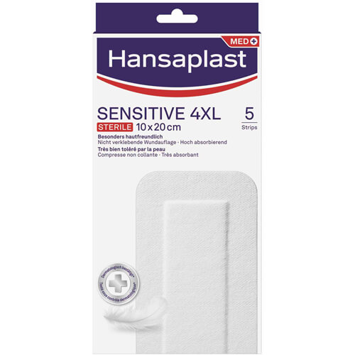HANSAPLAST Sensitive Wundverband steril 10x20 cm