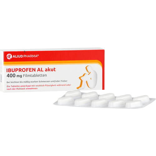 Ibuprofen AL akut 400 mg Filmtabletten bei akuten Schmerzen
