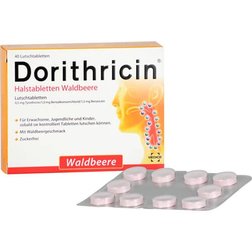 DORITHRICIN Halstabletten Waldbeere