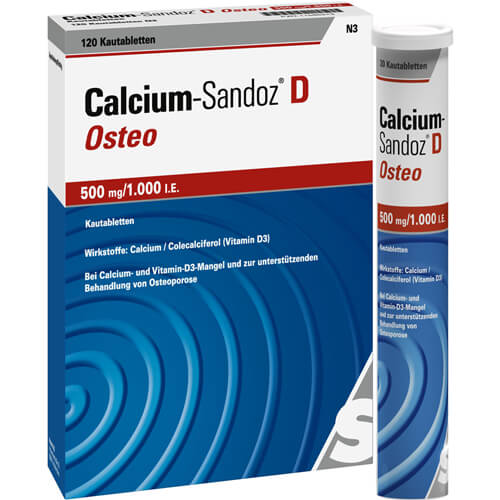 CALCIUM SANDOZ D Osteo 500 mg/1.000 I.E. Kautabl.