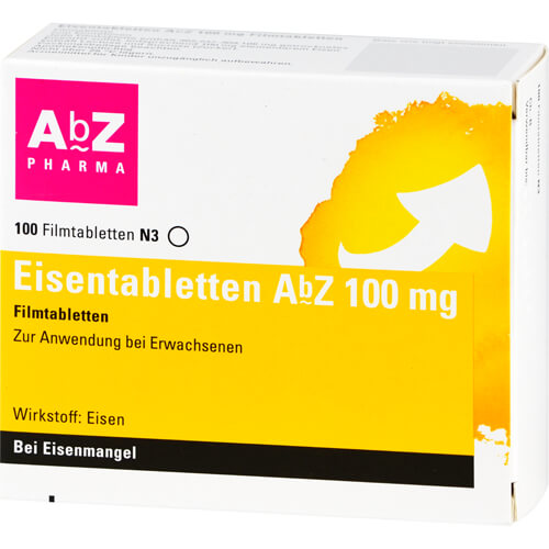 EISENTABLETTEN AbZ 100 mg Filmtabletten