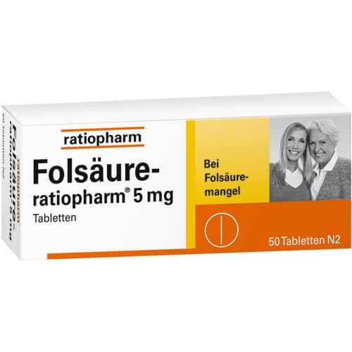 FOLSÄURE-RATIOPHARM 5 mg Tabletten