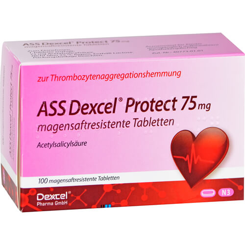 ASS Dexcel Protect 75 mg magensaftres.Tabletten